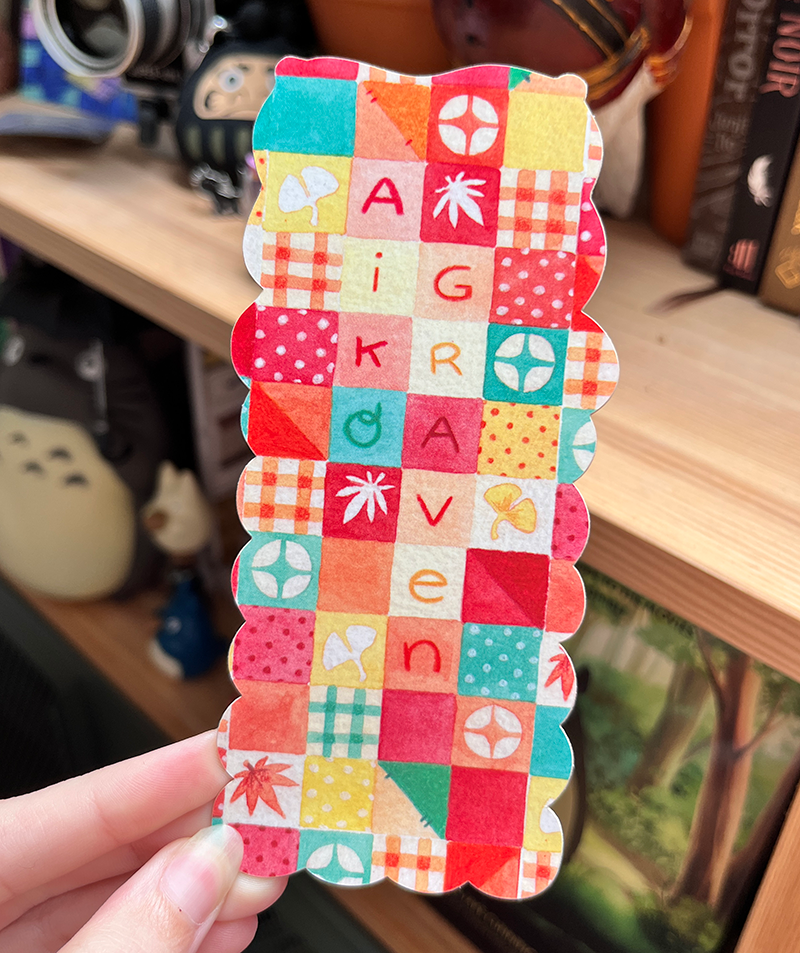 Sleepy Red Panda | Die cut Bookmark