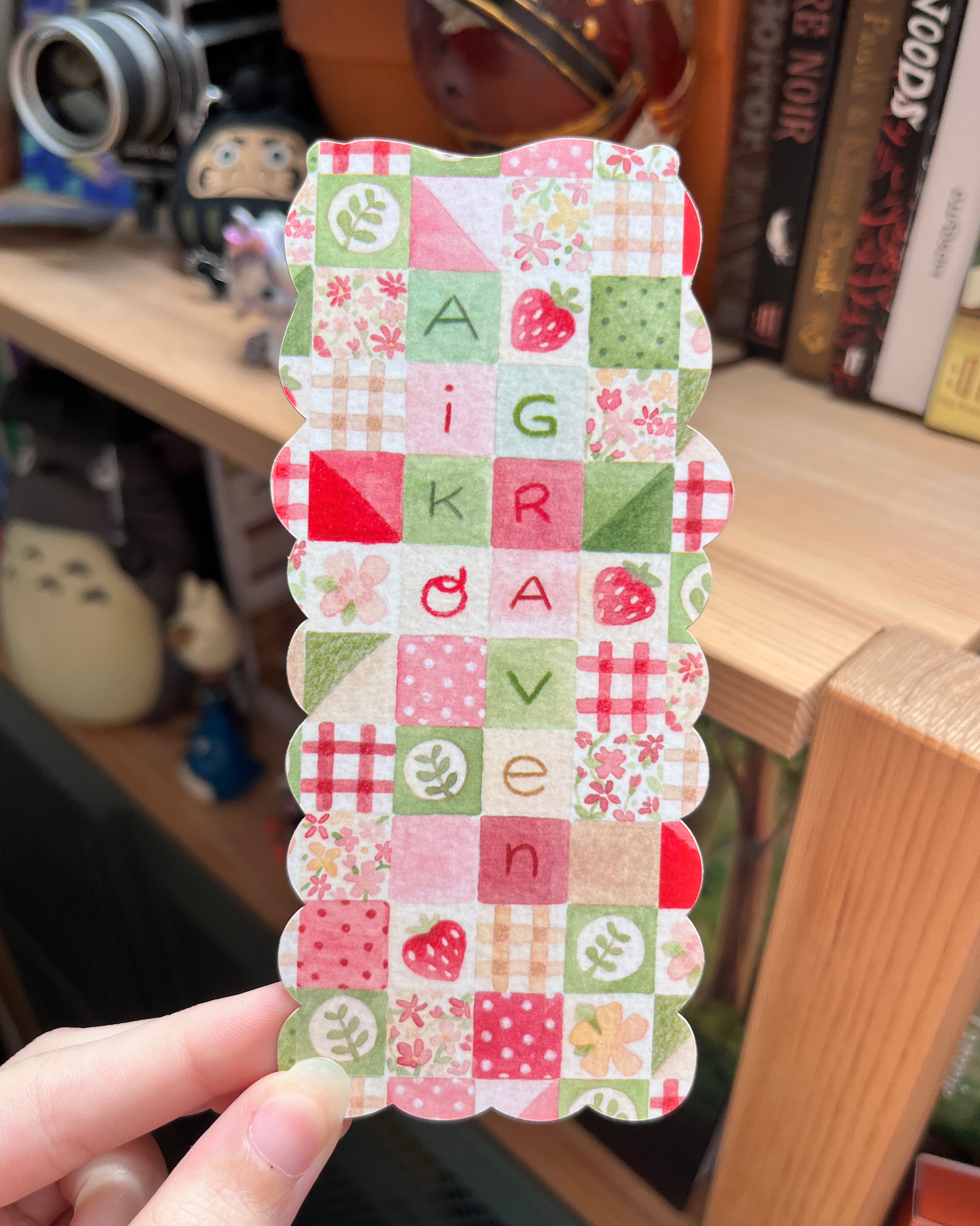 Sleepy badger & bunny | Die cut Bookmark