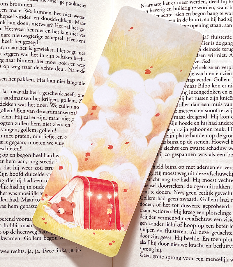 Book Tent Autumn Bear | Bookmark