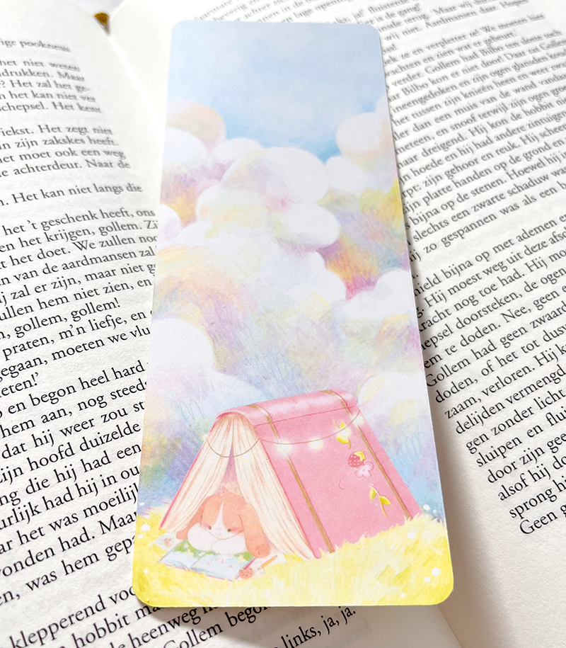 Book Tent Spring Bunny | Bookmark