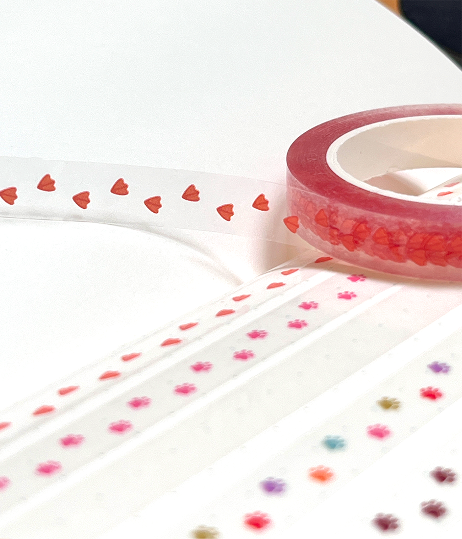 Duck prints | 8mm clear washi tape