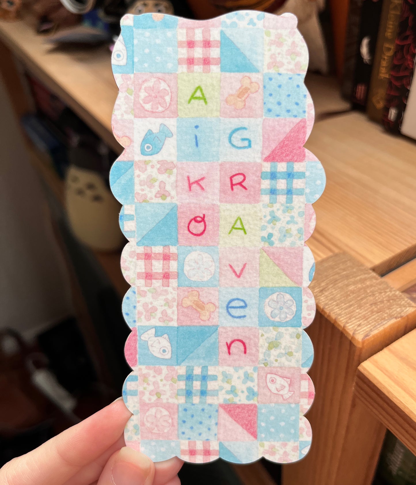 Sleepy puppy & kitty | Die cut Bookmark