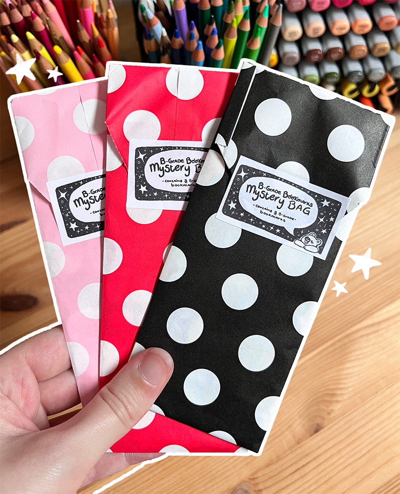 {Limited stock} B-grade Bookmarks mystery bag