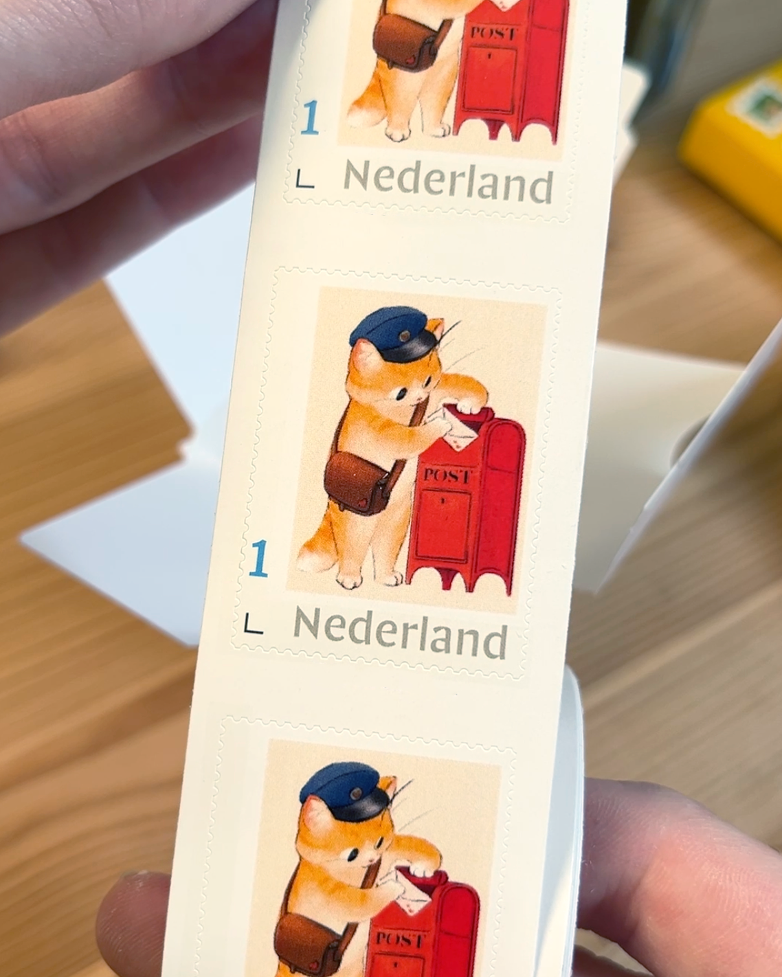 Cat postman | NL Postage stamps