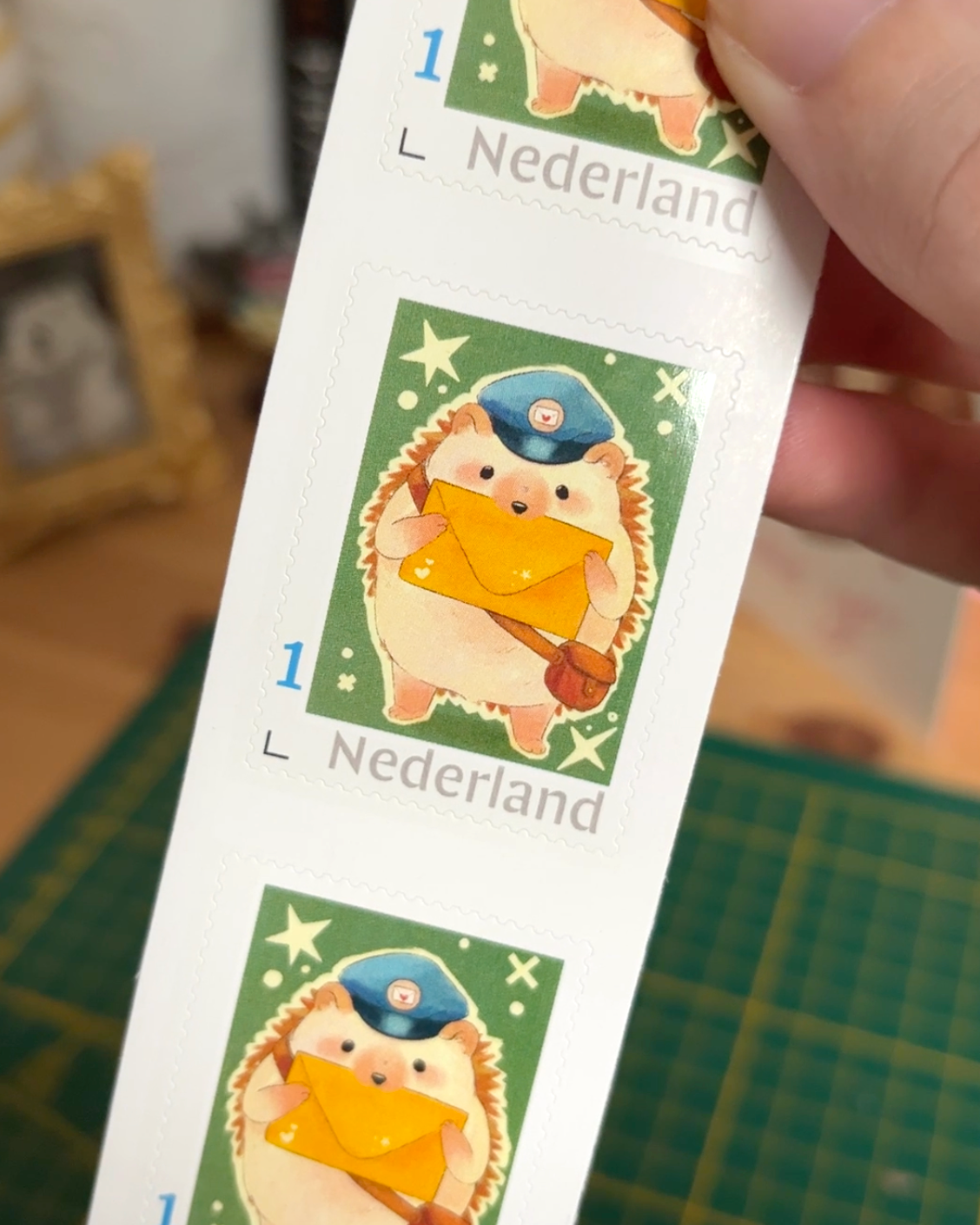 Hedgehog postman | NL Postage stamps
