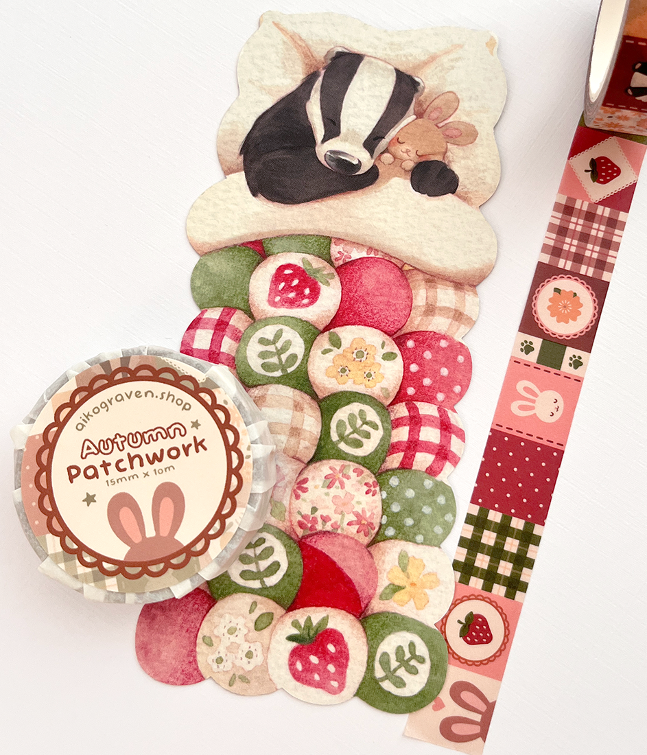 Autumn quilt | 15mm washi tape