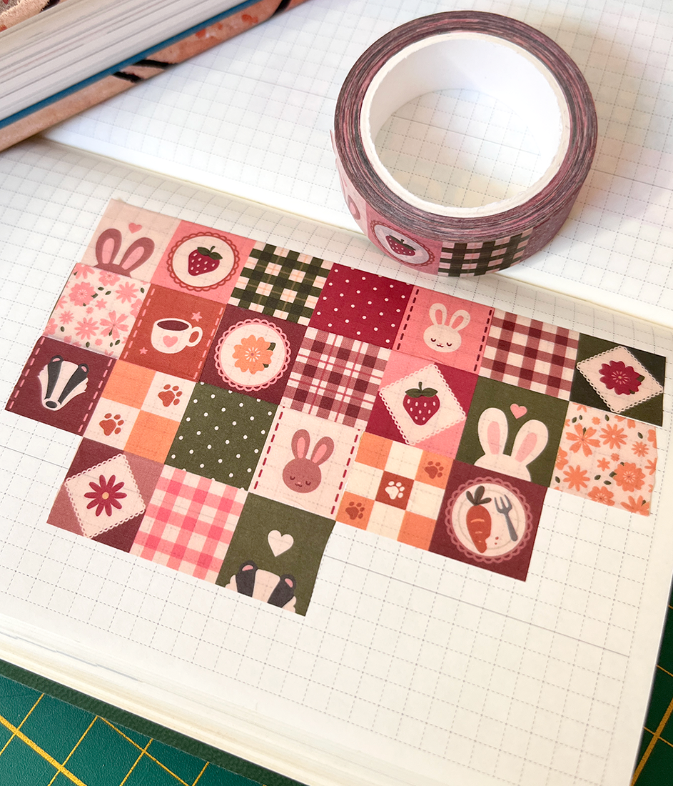 Autumn quilt | 15mm washi tape