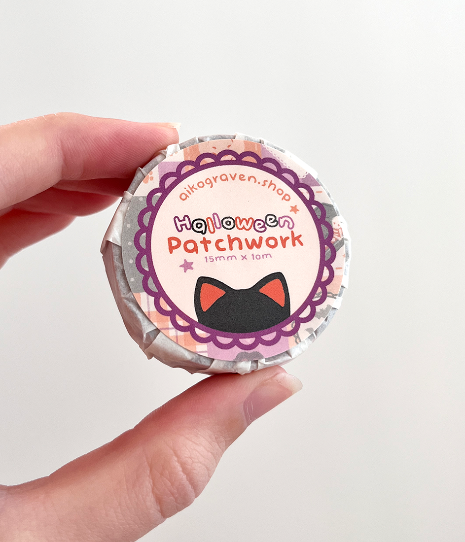Halloween quilt | 15mm washi tape