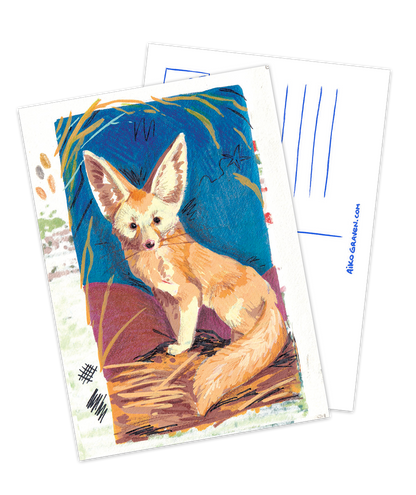 Fennec vos | Wenskaart
