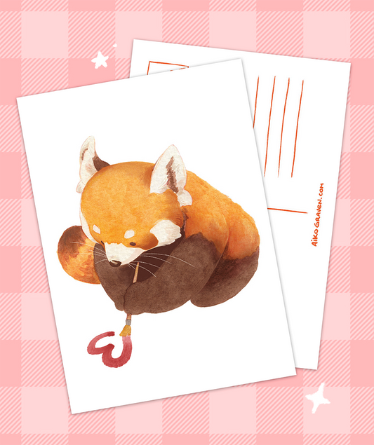 Artsy Red Panda | Greeting card