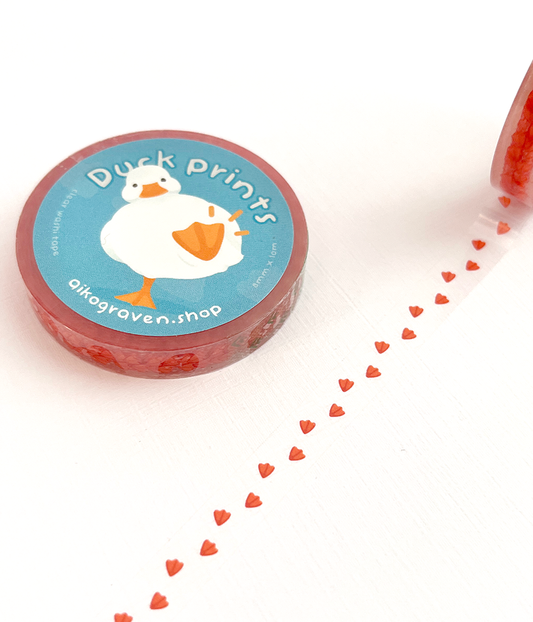 Duck prints | 8mm clear washi tape