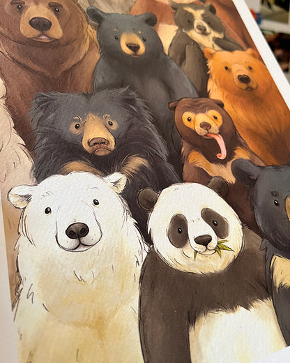 Bunch of Bears | A4 Art print
