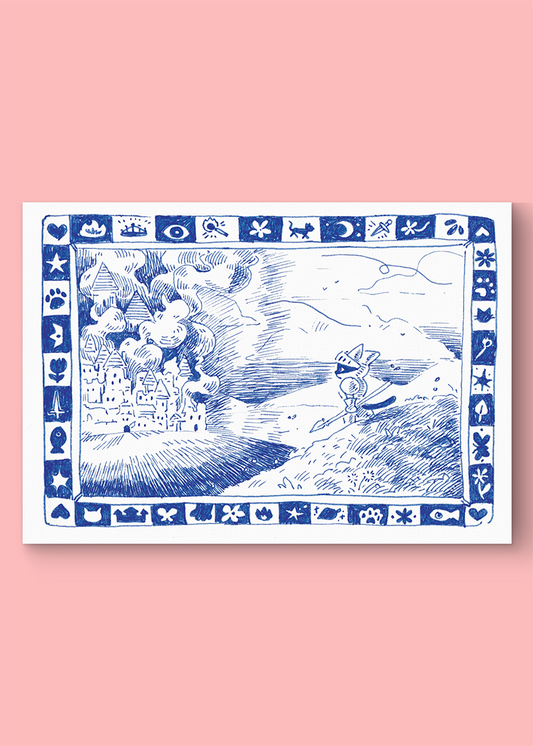 Ridder kat | A4 kunst print