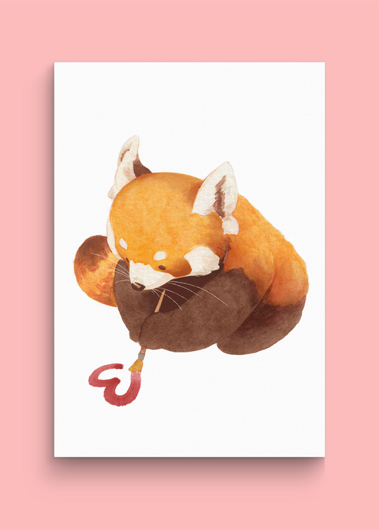 Artsy Red Panda | A4 Art print