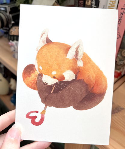 Artsy Red Panda | Greeting card