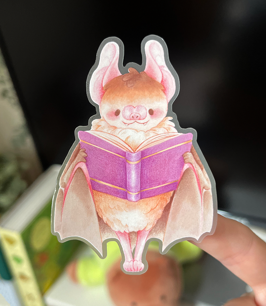 Reading bat | Transparent matte vinyl