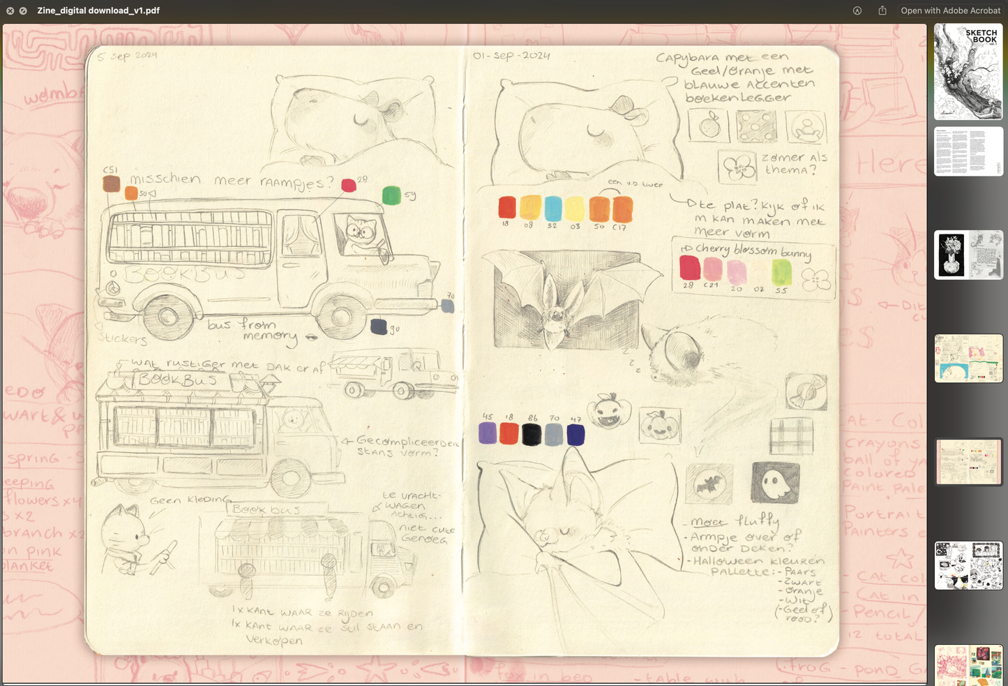 Sketchbook zine vol.1 | DIGITAL download