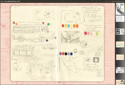 Sketchbook zine vol.1 | DIGITAL download