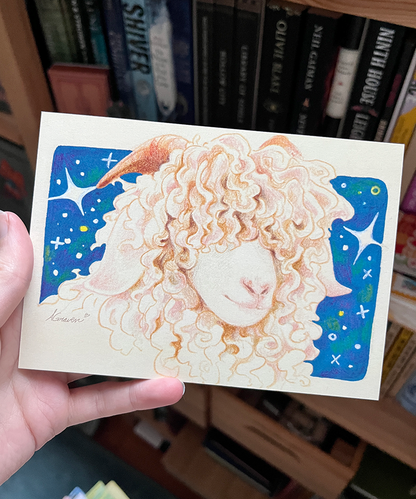Starry sheep | Greeting card