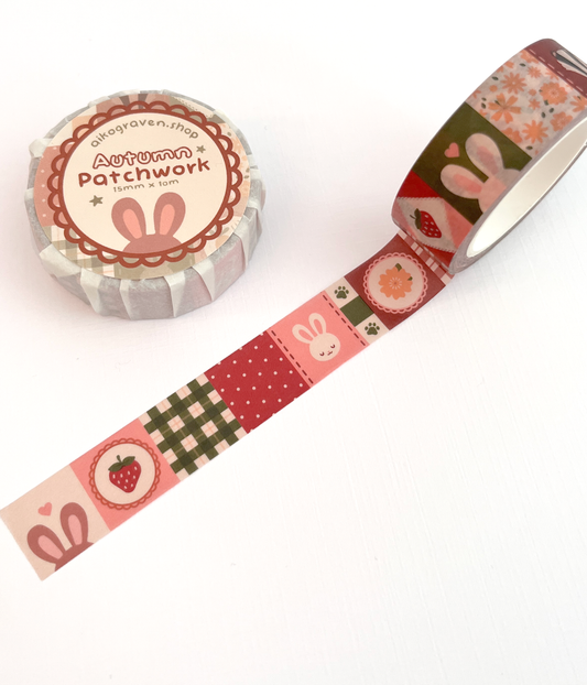 Autumn quilt | 15mm washi tape