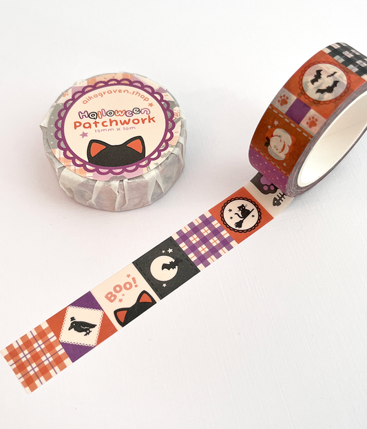 Halloween quilt | 15mm washi tape