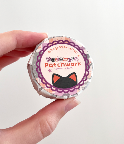 Halloween quilt | 15mm washi tape