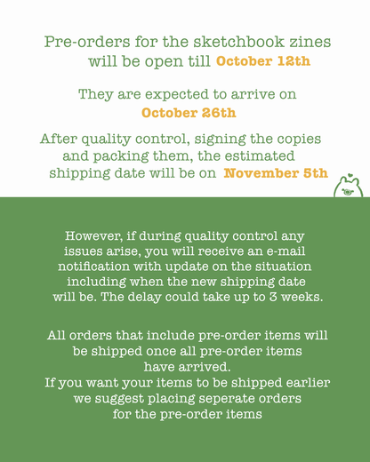 [PRE-ORDER] Sketchbook zine vol.1