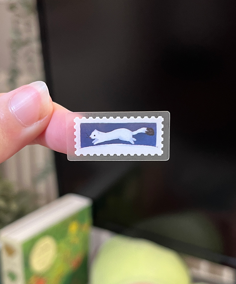 Polar pets | Matte vinyl stamp sticker sheet