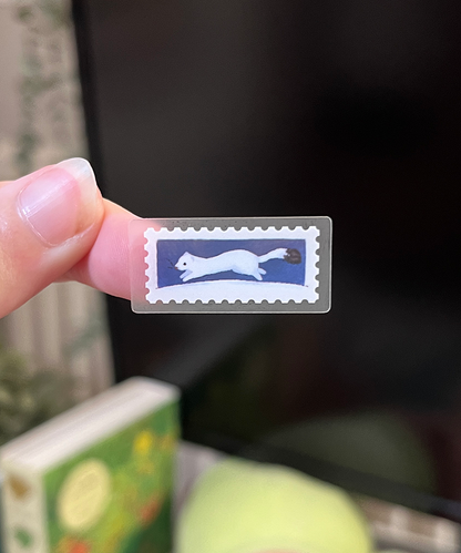 Polar pets | Matte vinyl stamp sticker sheet